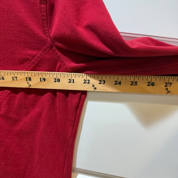 Habitat Tunic Top Funnel Neck Full Zip Pockets Red Casual Jacket L - Picture 7 of 8